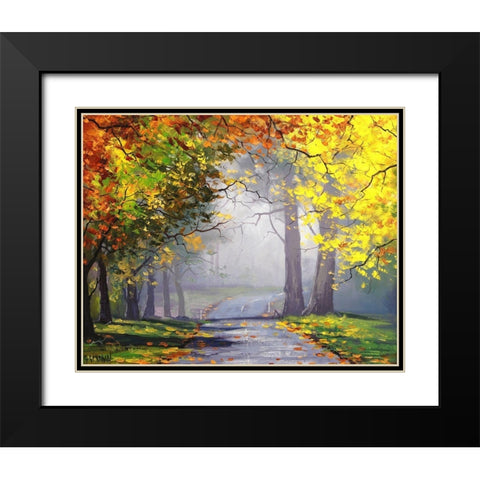 Mt. Wilson Autumn Black Modern Wood Framed Art Print with Double Matting by Gercken, Graham