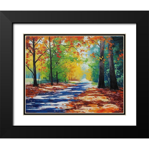 Road Through Mt. Wilson Black Modern Wood Framed Art Print with Double Matting by Gercken, Graham