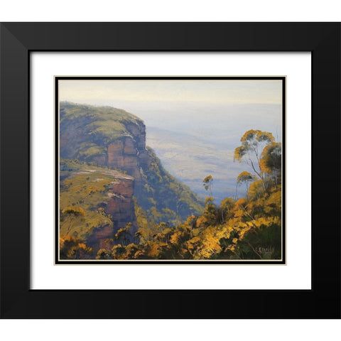 View Across Narrow Neck Black Modern Wood Framed Art Print with Double Matting by Gercken, Graham