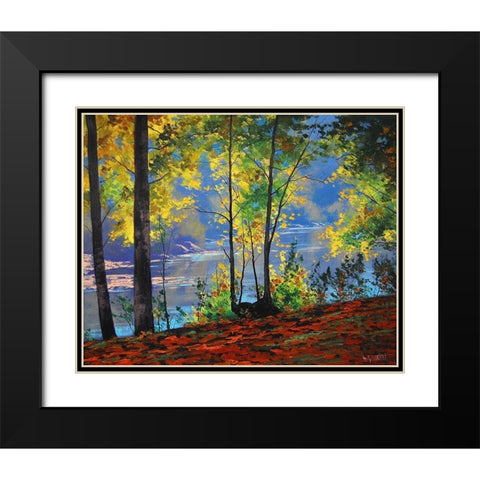 Tumut Australia Black Modern Wood Framed Art Print with Double Matting by Gercken, Graham