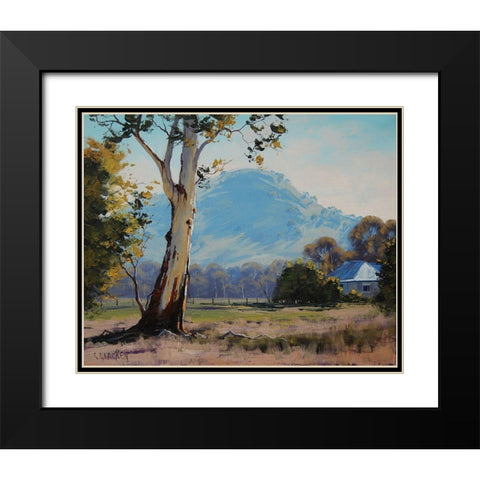 Tumut Landscape Australia Black Modern Wood Framed Art Print with Double Matting by Gercken, Graham