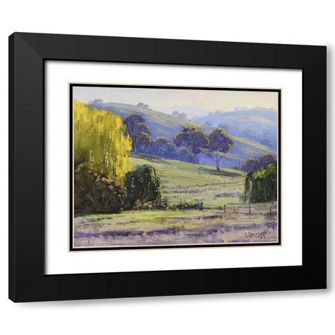 Towards Sofala Black Modern Wood Framed Art Print with Double Matting by Gercken, Graham