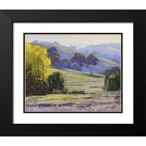 Towards Sofala Black Modern Wood Framed Art Print with Double Matting by Gercken, Graham