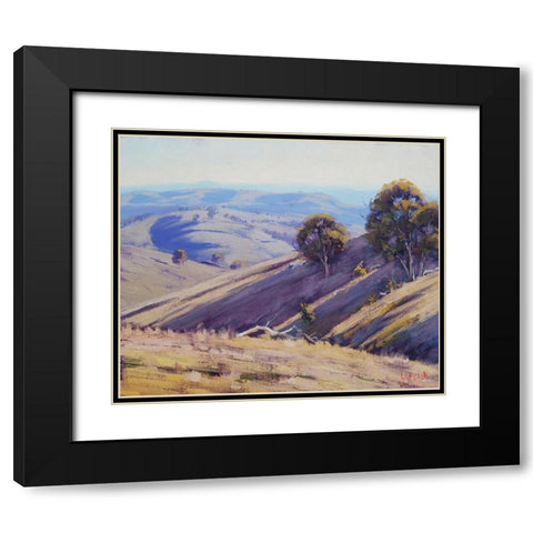 Summer Shadows Australia Black Modern Wood Framed Art Print with Double Matting by Gercken, Graham