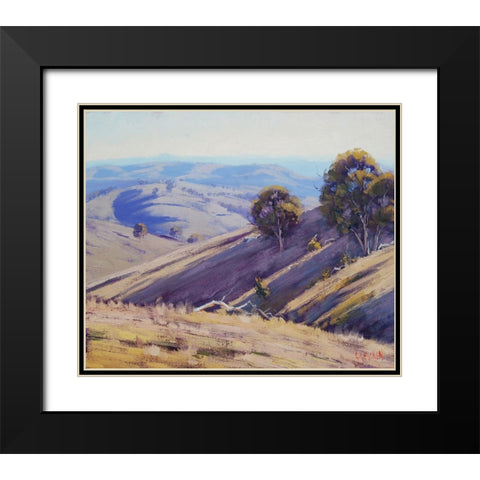 Summer Shadows Australia Black Modern Wood Framed Art Print with Double Matting by Gercken, Graham