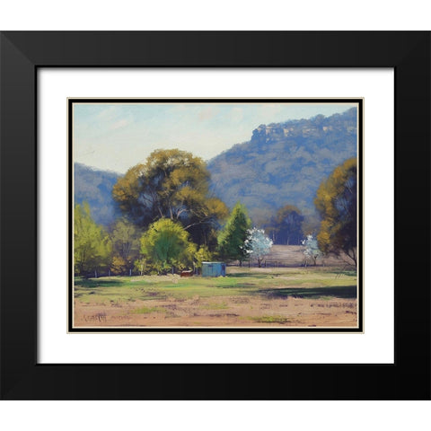 Spring Painting Prints Australia Black Modern Wood Framed Art Print with Double Matting by Gercken, Graham