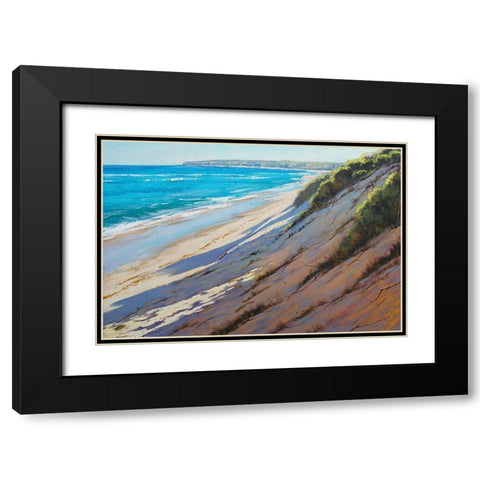 Sandy Bank The Entrance Australia Black Modern Wood Framed Art Print with Double Matting by Gercken, Graham