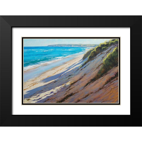 Sandy Bank The Entrance Australia Black Modern Wood Framed Art Print with Double Matting by Gercken, Graham