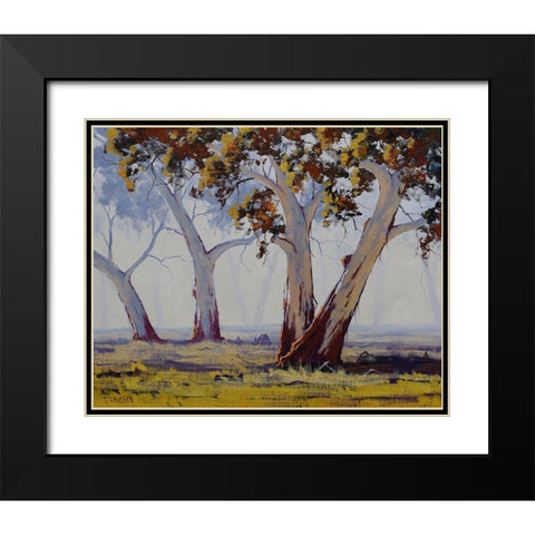 Roos Black Modern Wood Framed Art Print with Double Matting by Gercken, Graham