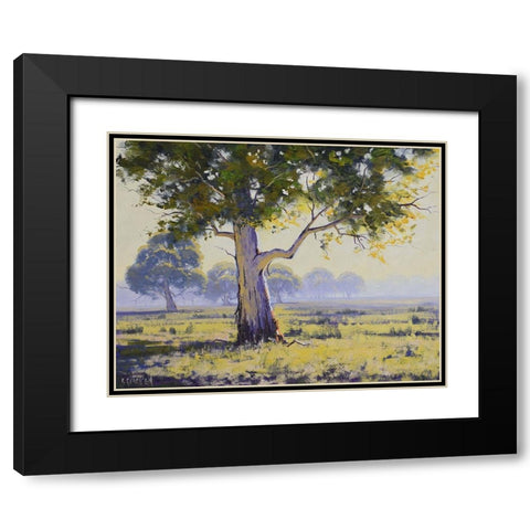 Gumtree Black Modern Wood Framed Art Print with Double Matting by Gercken, Graham