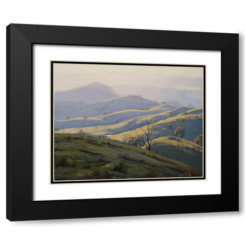 Kanimba Valley II Black Modern Wood Framed Art Print with Double Matting by Gercken, Graham