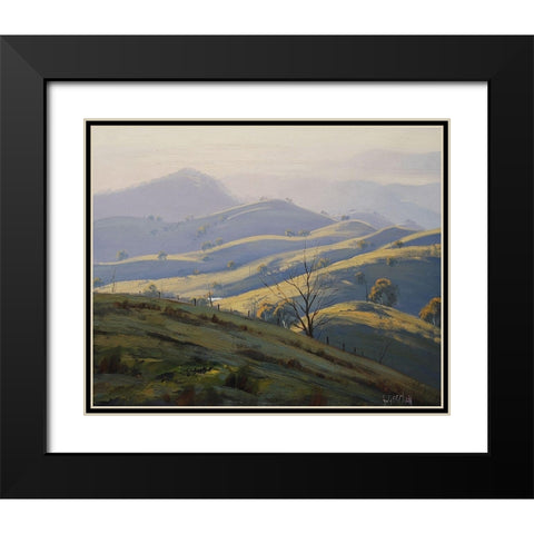 Kanimba Valley II Black Modern Wood Framed Art Print with Double Matting by Gercken, Graham