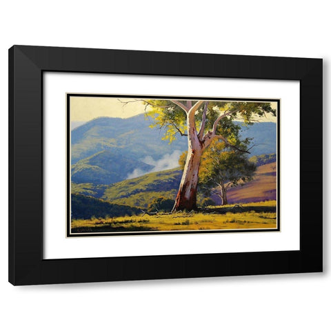 Koala Gum Tree Black Modern Wood Framed Art Print with Double Matting by Gercken, Graham