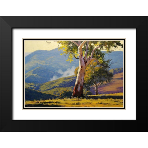 Koala Gum Tree Black Modern Wood Framed Art Print with Double Matting by Gercken, Graham