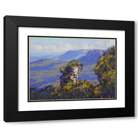 Orphan Rock Black Modern Wood Framed Art Print with Double Matting by Gercken, Graham