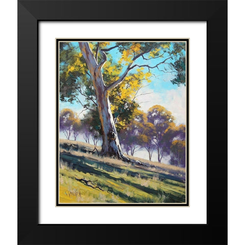 Hillside Gum Black Modern Wood Framed Art Print with Double Matting by Gercken, Graham