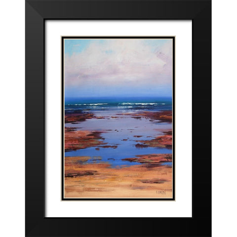 Low Tide Colours Black Modern Wood Framed Art Print with Double Matting by Gercken, Graham