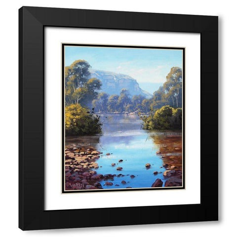 Megalong Creek Black Modern Wood Framed Art Print with Double Matting by Gercken, Graham