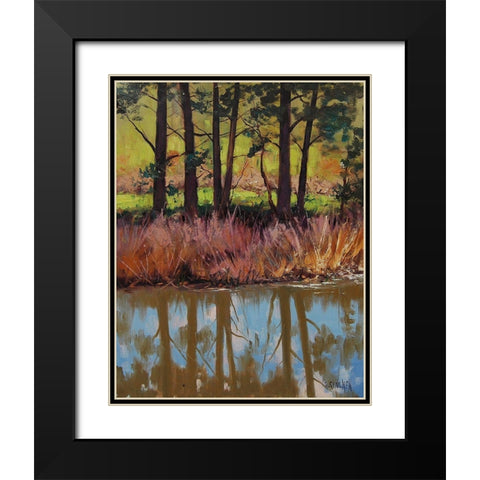 Plein Air Prints Black Modern Wood Framed Art Print with Double Matting by Gercken, Graham