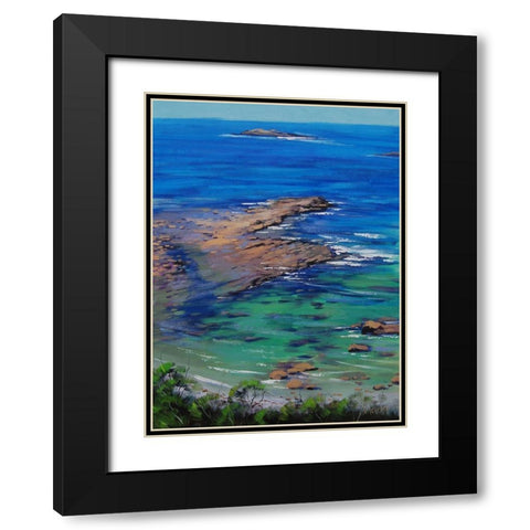 Shallow Waters Black Modern Wood Framed Art Print with Double Matting by Gercken, Graham