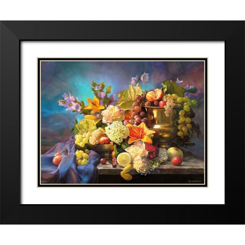 Theatrum of old Misters Black Modern Wood Framed Art Print with Double Matting by Kopania, Zbigniew