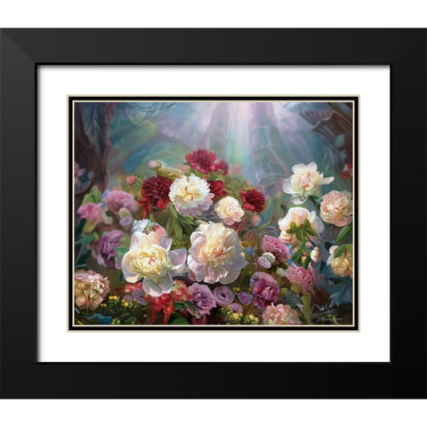 Mysterious Garden Black Modern Wood Framed Art Print with Double Matting by Kopania, Zbigniew
