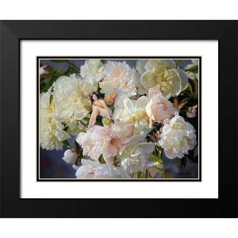 Visit of an Elf Black Modern Wood Framed Art Print with Double Matting by Kopania, Zbigniew