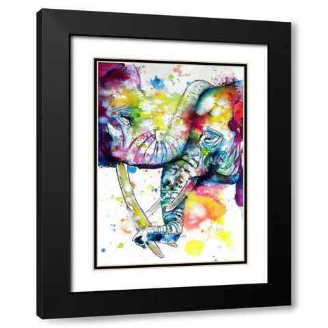 Loving Touch Black Modern Wood Framed Art Print with Double Matting by Kovacs, Anna Brigite