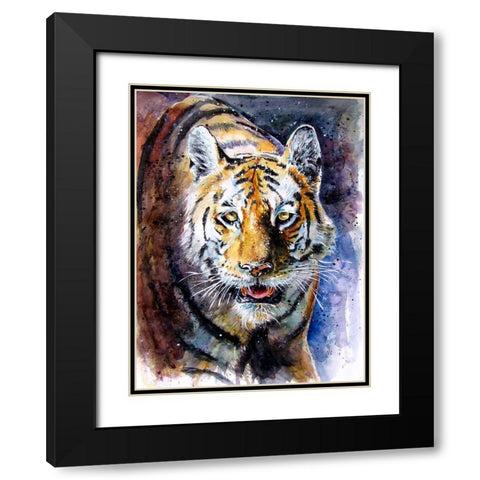 Collarwali Black Modern Wood Framed Art Print with Double Matting by Kovacs, Anna Brigite