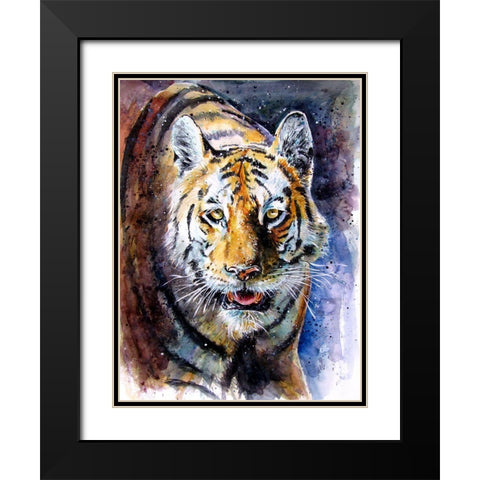 Collarwali Black Modern Wood Framed Art Print with Double Matting by Kovacs, Anna Brigite