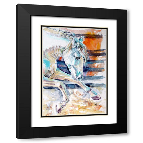 Andalusian Horse II Black Modern Wood Framed Art Print with Double Matting by Kovacs, Anna Brigite