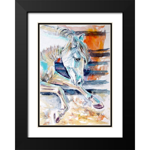 Andalusian Horse II Black Modern Wood Framed Art Print with Double Matting by Kovacs, Anna Brigite