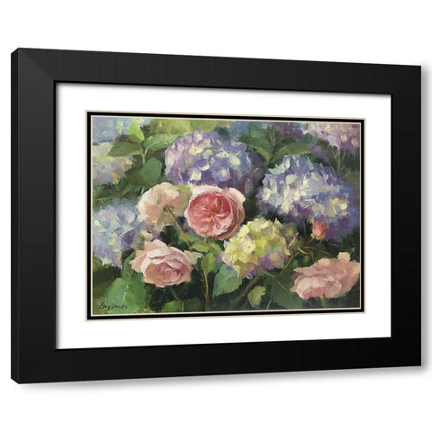 Summer Garden Black Modern Wood Framed Art Print with Double Matting by Strube, Ling