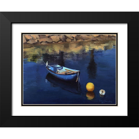 Go for Holiday Black Modern Wood Framed Art Print with Double Matting by Strube, Ling