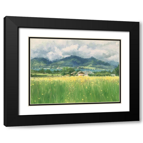 Wolfgang,  Austria Black Modern Wood Framed Art Print with Double Matting by Strube, Ling