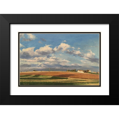 A Fine Day Out Black Modern Wood Framed Art Print with Double Matting by Stube, Ling
