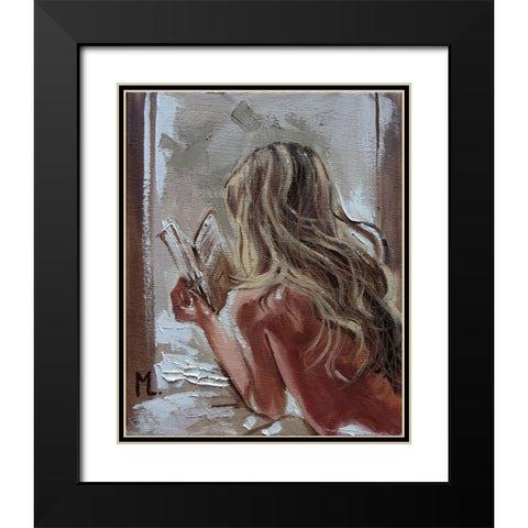 Good Book Black Modern Wood Framed Art Print with Double Matting by Luniak, Monika