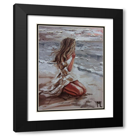 Summer Day Black Modern Wood Framed Art Print with Double Matting by Luniak, Monika