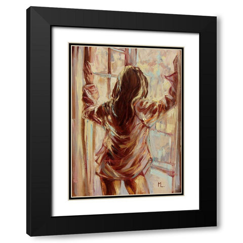 Fresh Morning Air Black Modern Wood Framed Art Print with Double Matting by Luniak, Monika