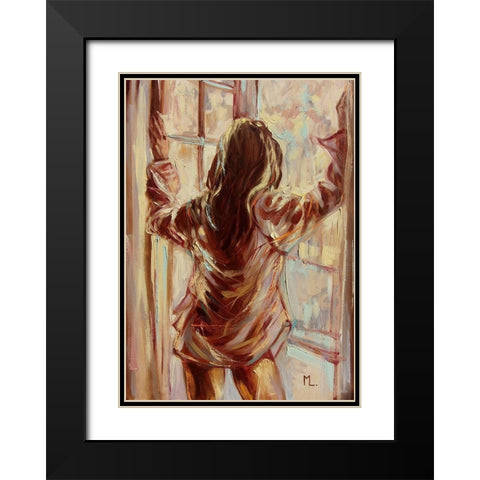 Fresh Morning Air Black Modern Wood Framed Art Print with Double Matting by Luniak, Monika