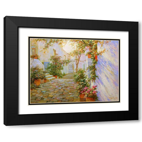 Light and Shadows Black Modern Wood Framed Art Print with Double Matting by Obuchovsky, Yury