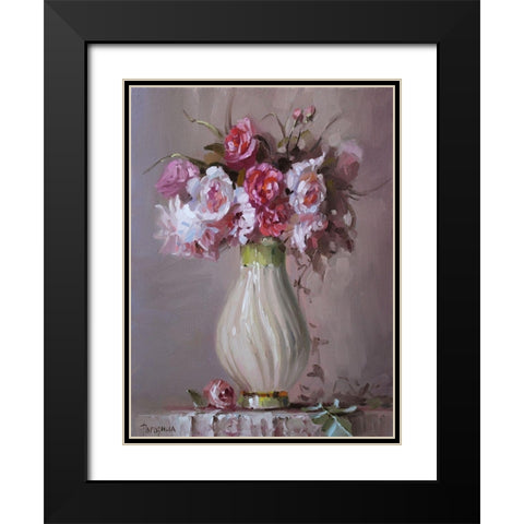 Aromat Bouquet II Black Modern Wood Framed Art Print with Double Matting by Rogozina, Svetlana