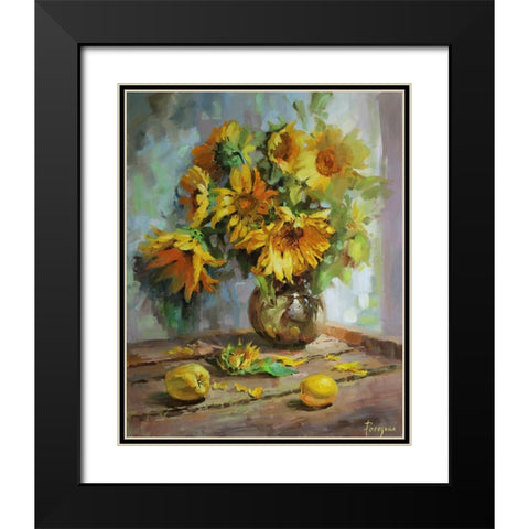 Sunny Day Black Modern Wood Framed Art Print with Double Matting by Rogozina, Svetlana