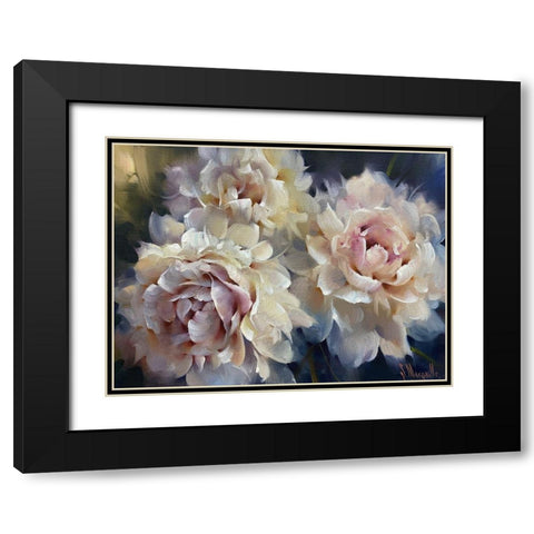 Night Pearls Black Modern Wood Framed Art Print with Double Matting by Singatullin, Marsel