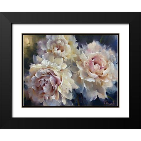 Night Pearls Black Modern Wood Framed Art Print with Double Matting by Singatullin, Marsel