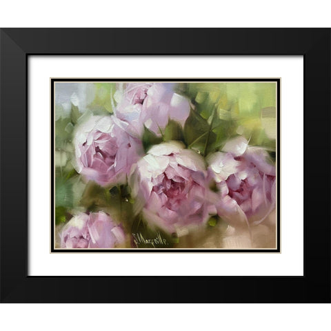 In the Garden Black Modern Wood Framed Art Print with Double Matting by Singatullin, Marsel