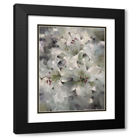 Winter Sleep Black Modern Wood Framed Art Print with Double Matting by Singatullin, Marsel