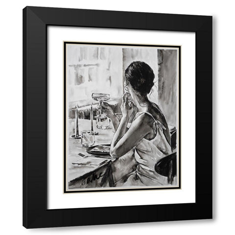 Margaritas Black Modern Wood Framed Art Print with Double Matting by Tashe