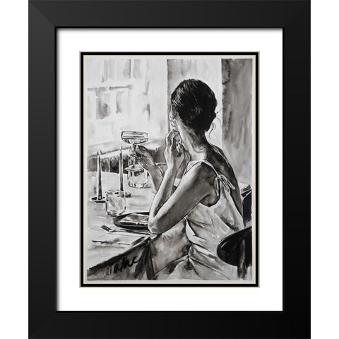 Margaritas Black Modern Wood Framed Art Print with Double Matting by Tashe