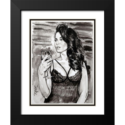 The Choice Black Modern Wood Framed Art Print with Double Matting by Tashe